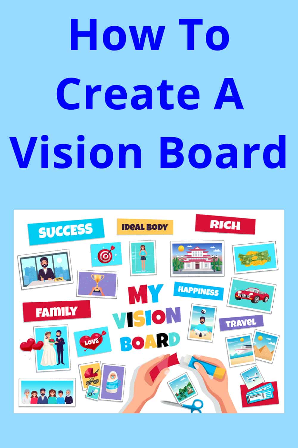 How To Create A Vision Board - Law Of Attraction Pointers